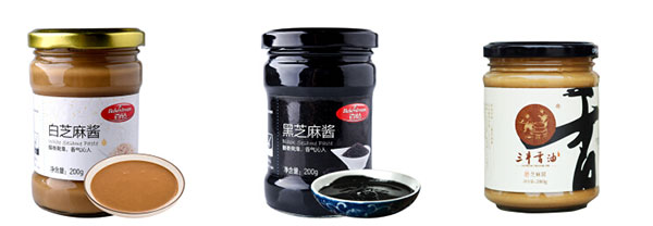 芝麻醬灌裝真空封口機(jī)流水線樣品